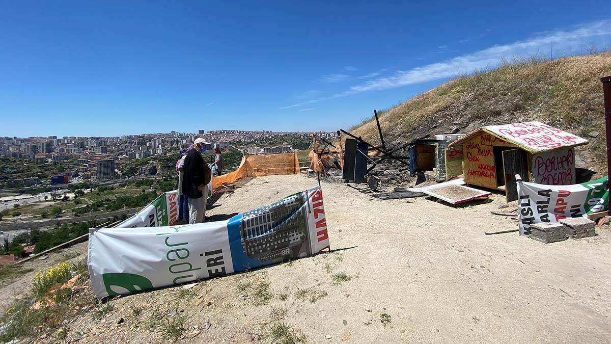 Ankara'da kameriye yangını; 12 güvercin öldü