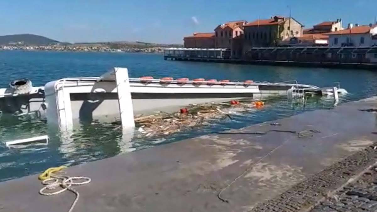 Balıkesir’in Ayvalık ilçesinde dün 30 teknenin batmasına neden olan fırtına sonrası tekne sahipleri barınak istedi.