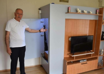 Depremde sığınak görevi görecek kabin üretti