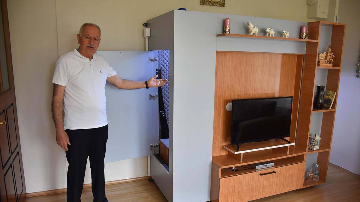 Depremde sığınak görevi görecek kabin üretti