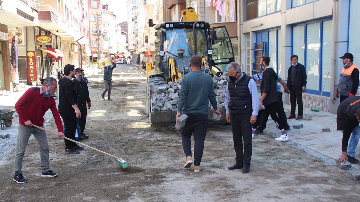 İmece usulü cadde yenileme