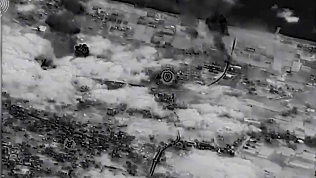 Hava saldırısına ait görüntüler yayınladı