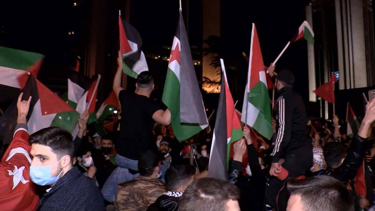 İstanbul'da İsrail protestosu