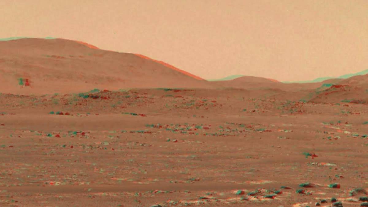 Mars helikopteri Ingenuity'nin 3D videosu yayınlandı