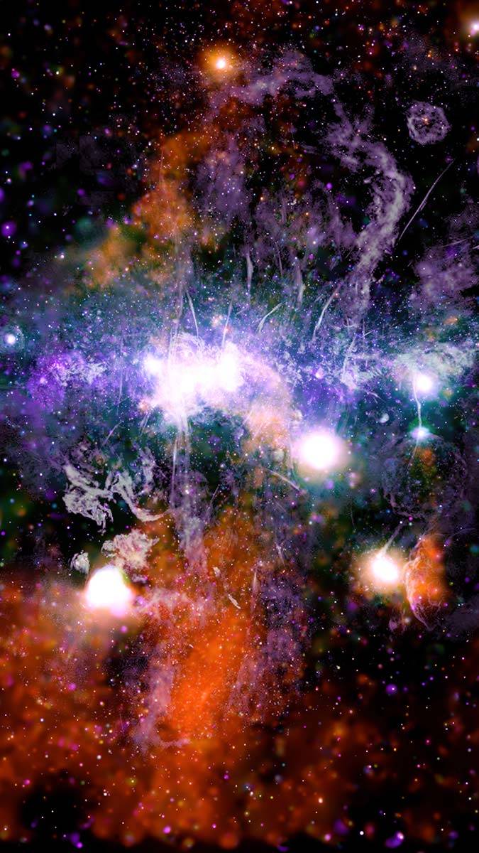 Samanyolu’nun aşırı ısınmış gaz iplikleri ve manyetik alanlardan oluşan merkezinin görselini yayınladı.