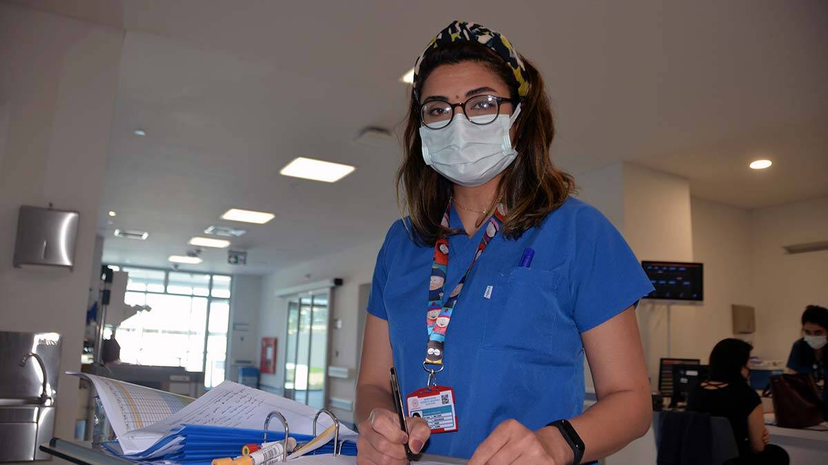 Sağlık çalışanları bayramda da görev başında