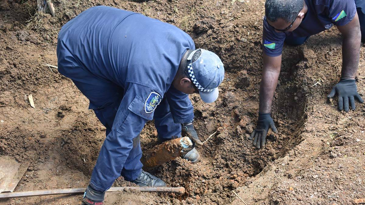 Solomon Adaları'nda 101 adet bomba buldu