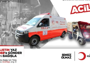 Kızılay'dan Filistin'e acil ilaç ve ambulans yardımı