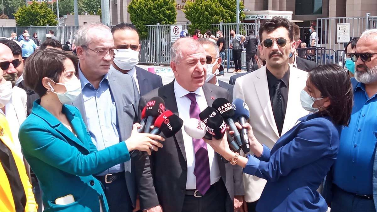 Ümit Özdağ İstanbul Adliyesi'nde