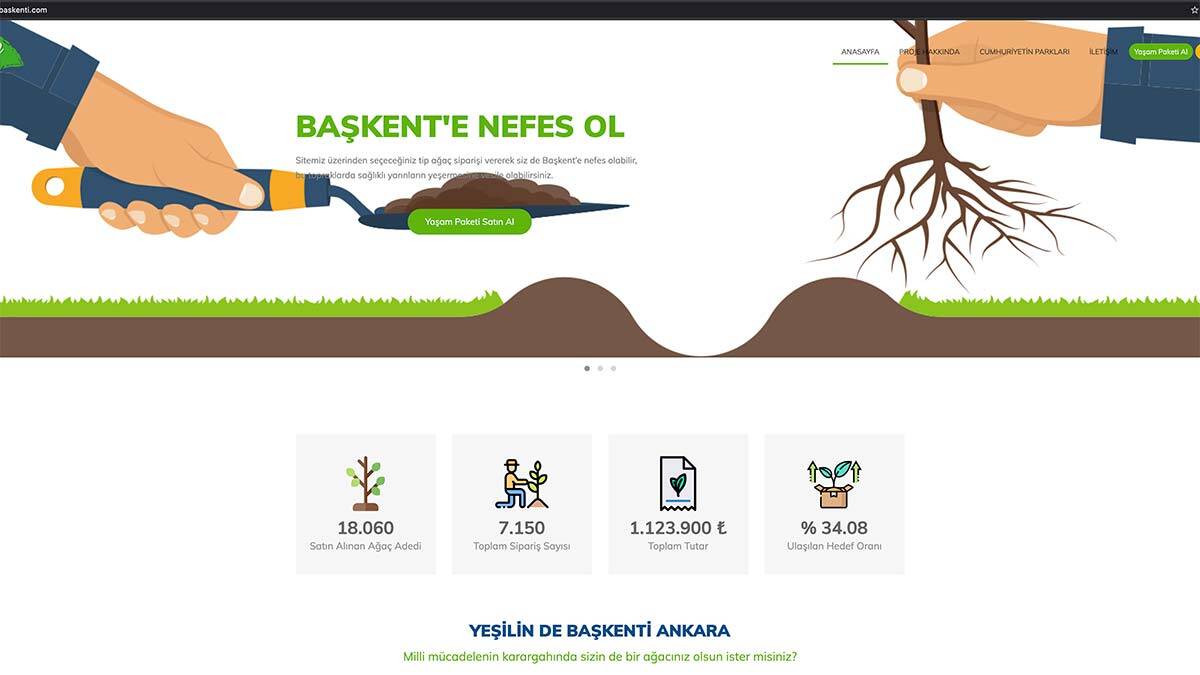 Yeşilin Başkenti kampanyasına yoğun ilgi