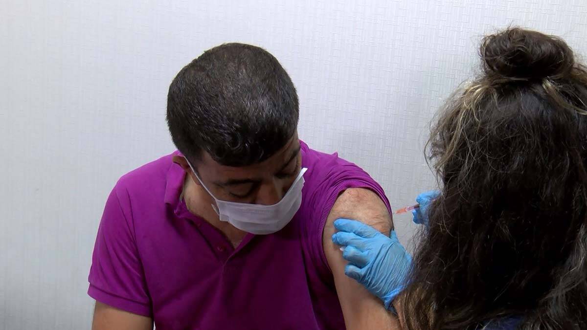 Ankara Terminalinde Koronavirüs Aşı Uygulaması