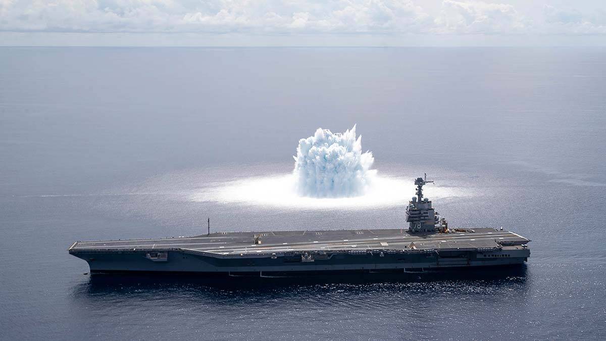 Savaş gemisi patlayıcı testi deprem yarattı