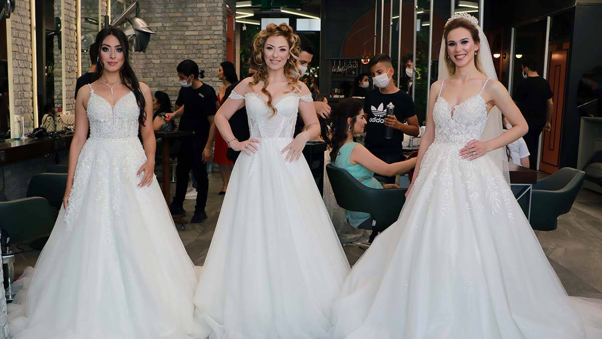 Kadın kuaförlerinde gelin yoğunluğu