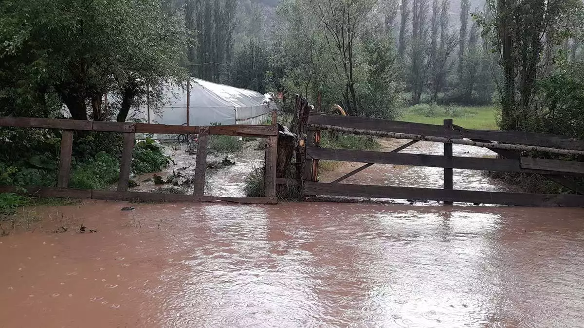 Alucra'da taşkın sonrası hasar tespiti