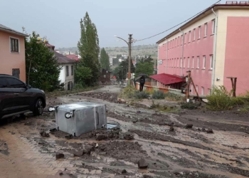 Alucra'da taşkın sonrası hasar tespiti