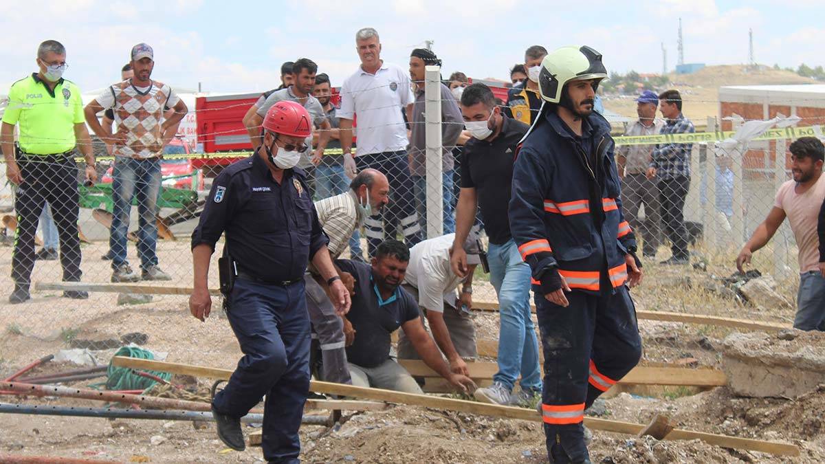Ankara'da inşaatta göçük; Özgür öldü, babası yaralı