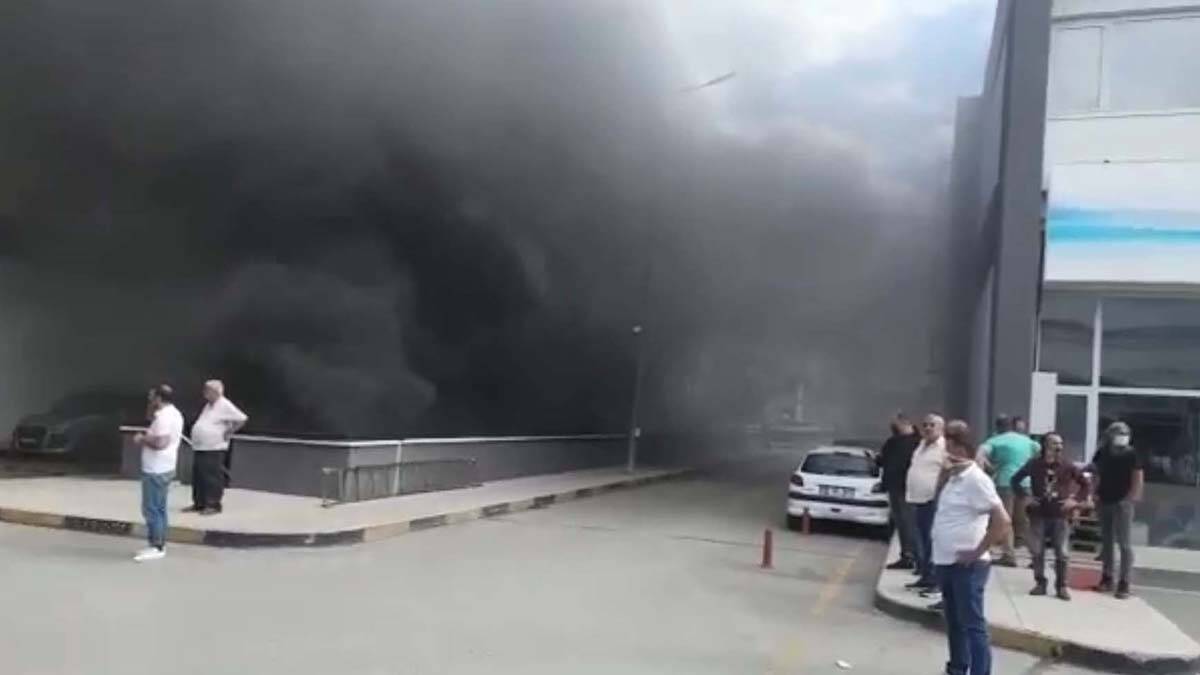 Ankara'da iş merkezinde yangın