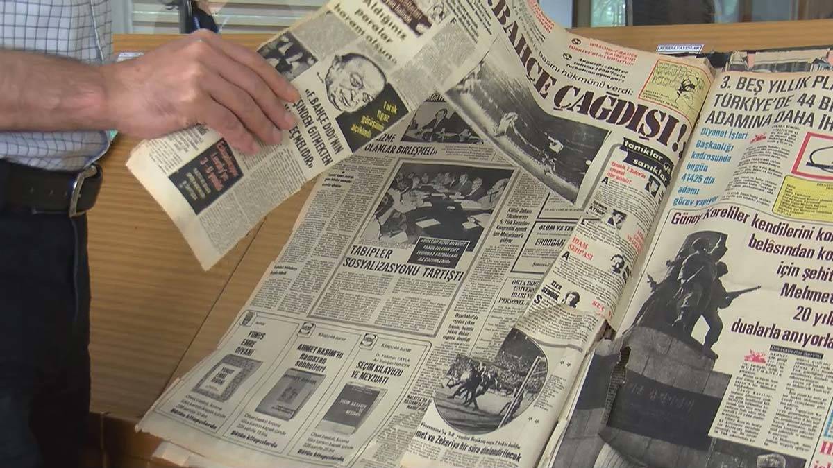 Atatürk Kitaplığı'ndaki tarihi gazete nüshalarına tahribat
