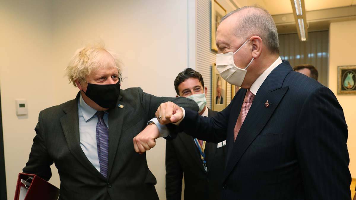 Erdoğan İngiltere Başbakanı Johnson ile görüştü