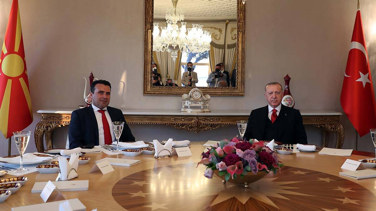 Cumhurbaşkanı Erdoğan Makedonya Başbakanı Zaev'i kabul etti