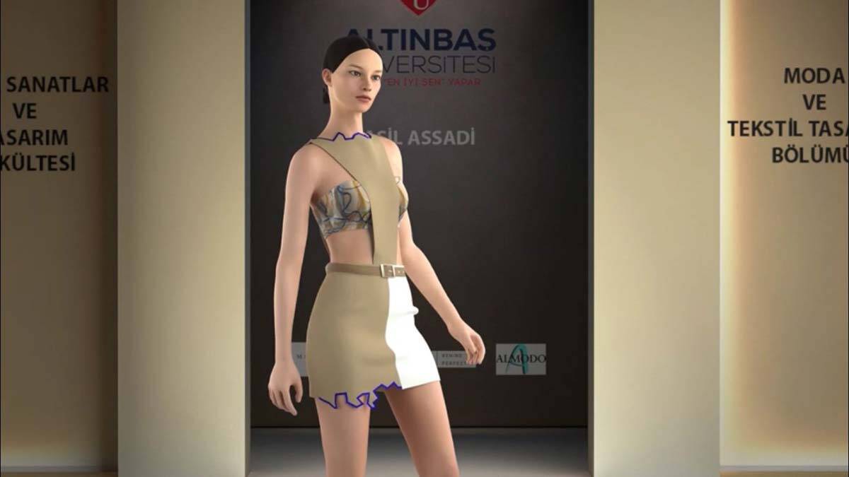 Altınbaş Üniversitesi Moda ve Tekstil Tasarımı Bölümü tarafından düzenlenen Carlos Maria Dominguez'den ilham alan 14 tasarım sanal defilede.