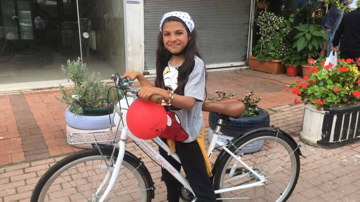 Dünya Çevre Günü'nde çocuklar bisikletlerine kavuştu