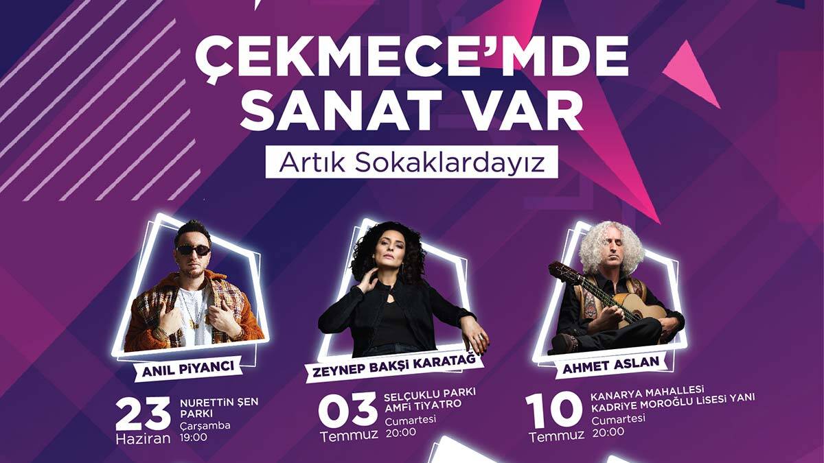 Açık hava konserleri Küçükçekmece'de başlıyor