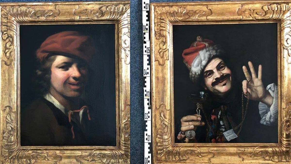 Çöp konteynerinde iki değerli tablo bulundu