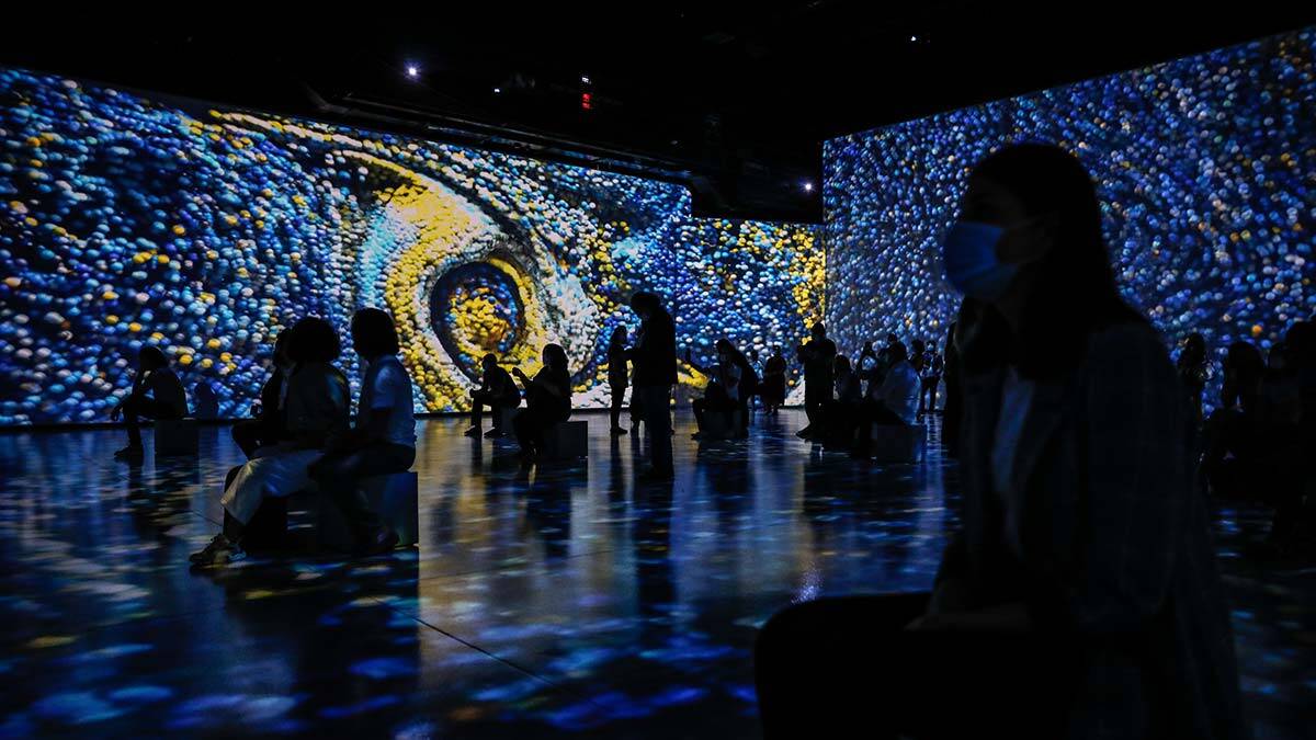 Van Gogh tablolarının içinde gezdiler