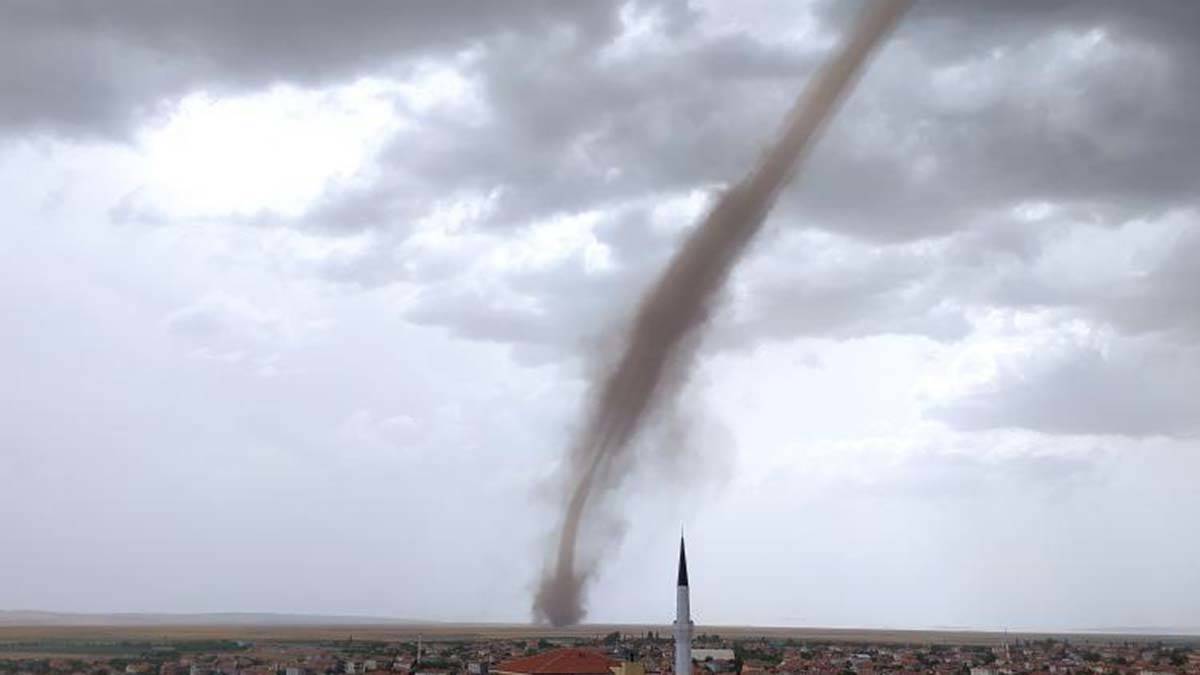 Ankara'da Hortum Görenleri Korkuttu_2