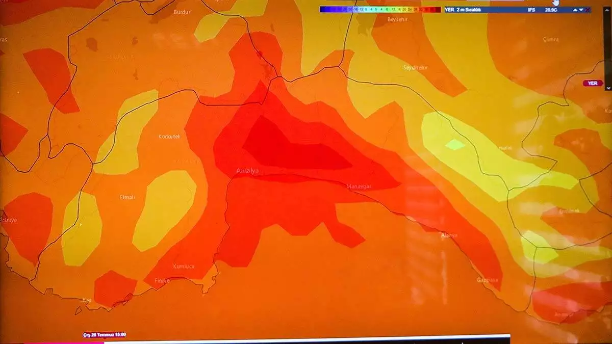 Antalyada sicaklik uyarisi 44 derece 2 - yerel haberler - haberton