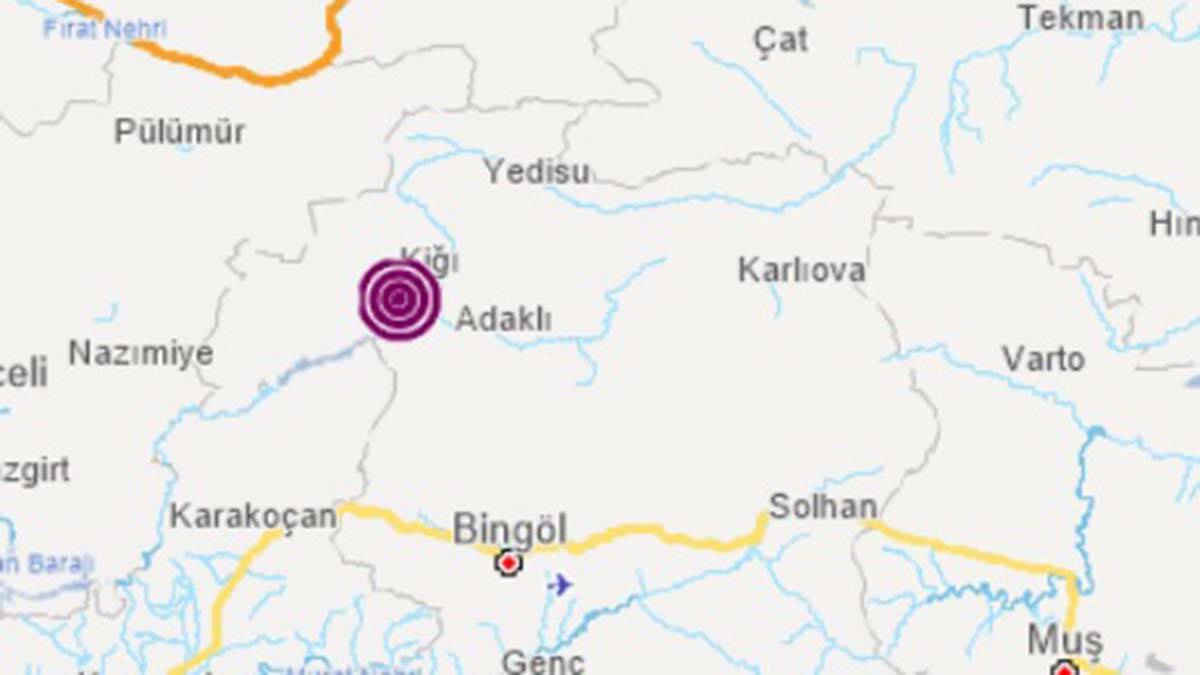 Bingöl'de deprem korkuttu