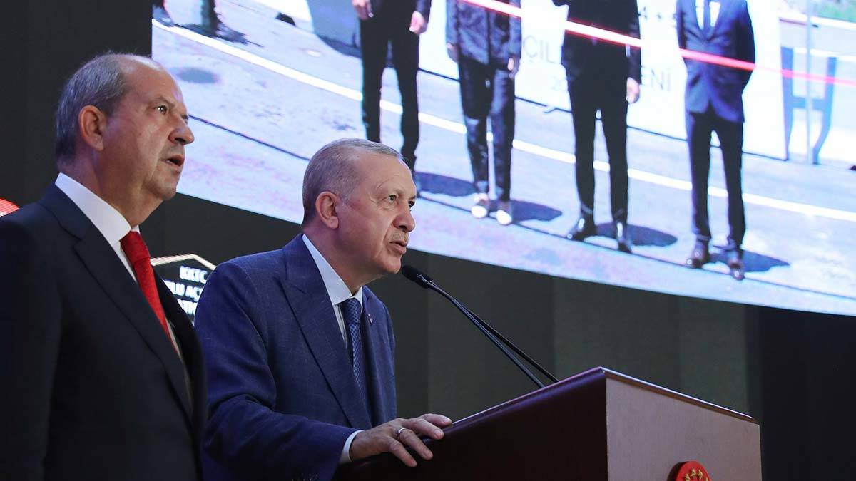 Cumhurbaşkanı Kıbrıs'ta toplu açılış töreninde