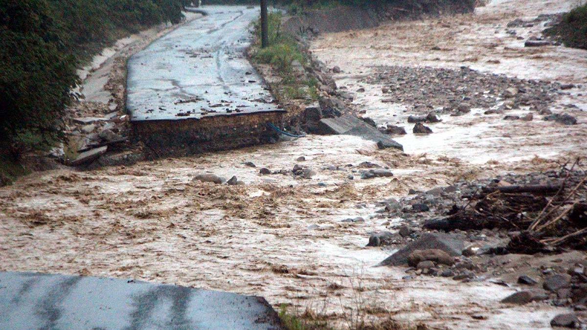 Düzce'de sağanak nedeniyle sel meydana geldi