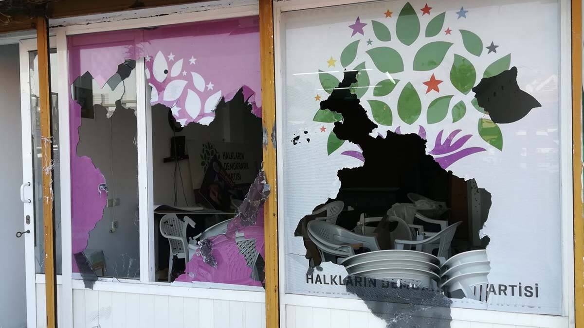 HDP ilçe binasına saldıran şüpheli gözaltında