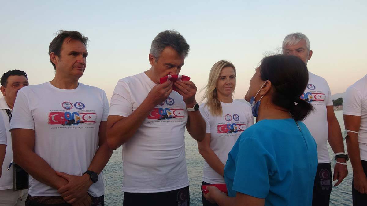 KKTC su maratonunda eski Bakan Kürşad Tüzmen