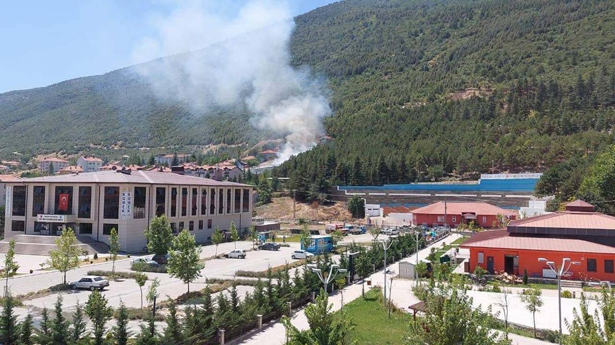 Konya'da çıkan yangın söndürüldü