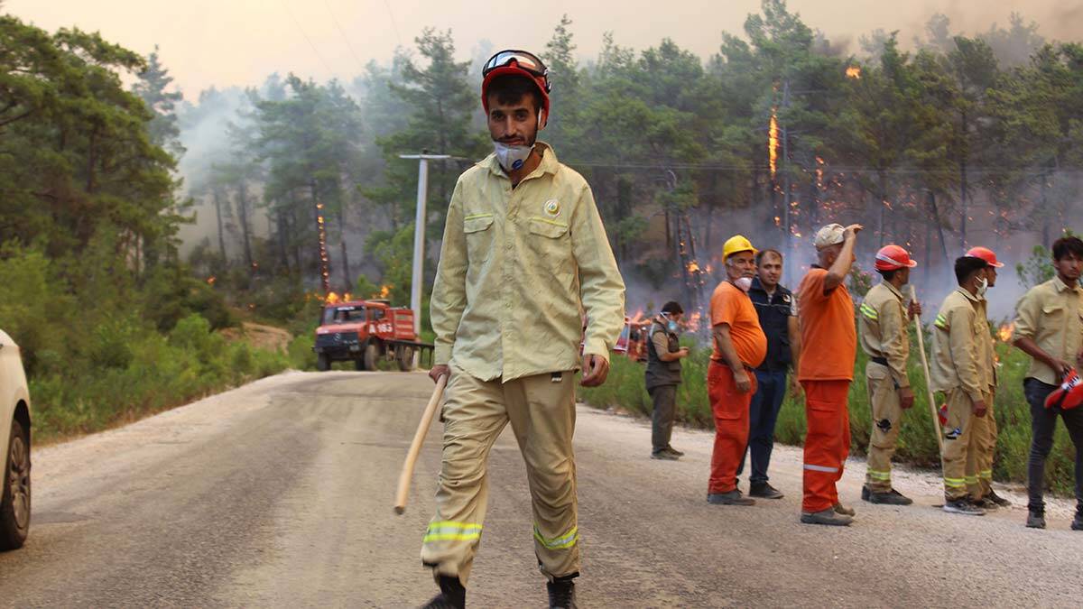 Manavgat'taki yangında 2 orman işçisi hayatını kaybetti