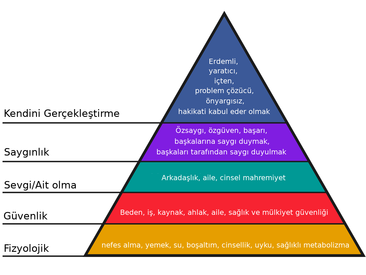Maslow ihtiyaçlar hiyerarşisi kurucusu