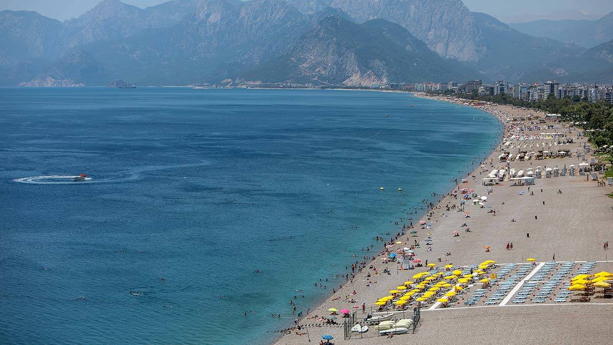 Antalya sahilinde su kalitesi mükemmel