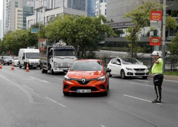 Bayram öncesi drone destekli trafik denetimi