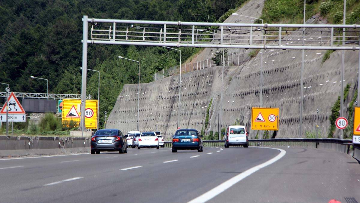 Bayram tatili dönüşünde Bolu geçişinde trafik akıcı
