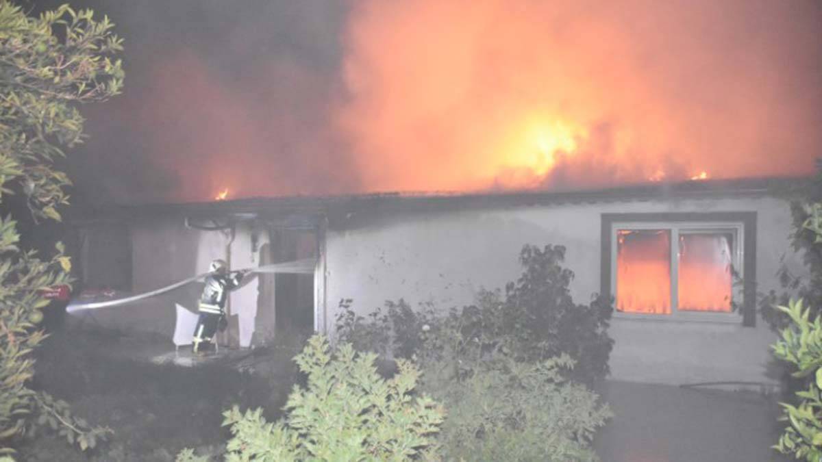 Ev yandı; eski koca gözaltına alındı