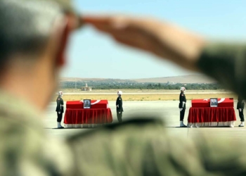 Şehitler için Gaziantep'te uğurlama töreni