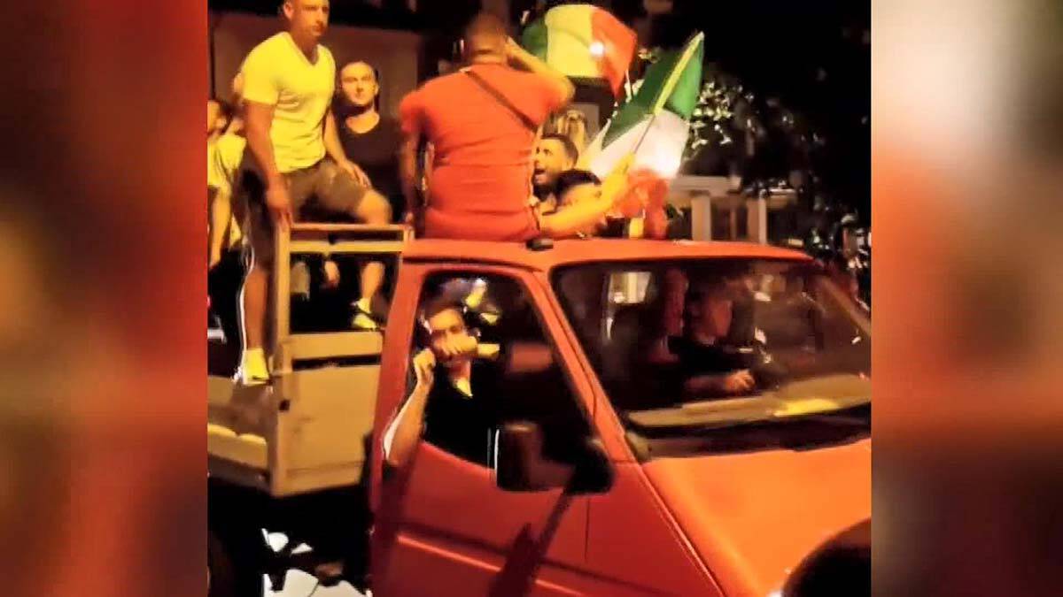 İtalya'da EURO 2020 zaferi böyle kutlandı