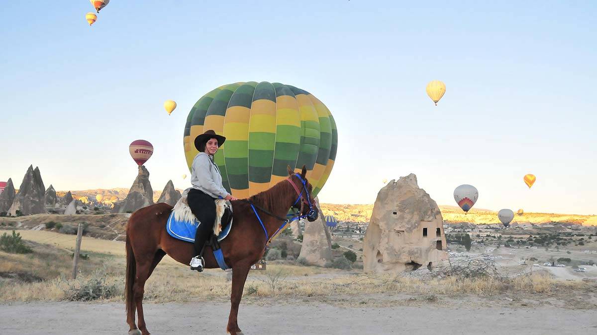 Kapadokya'da bayram hareketliliği