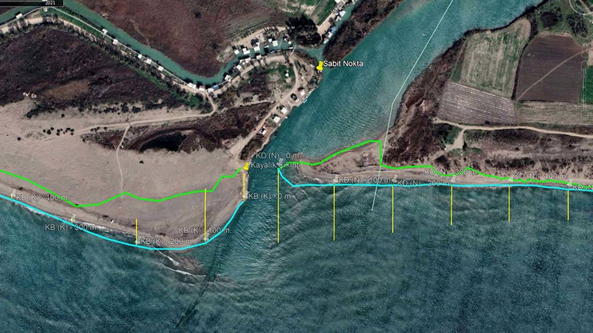 Caretta kumsalı 100 metre eridi