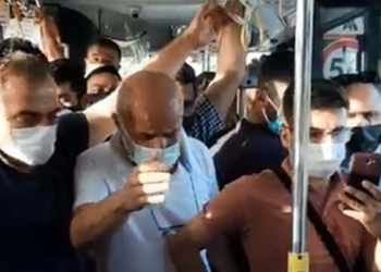 Otobüste maske tartışması