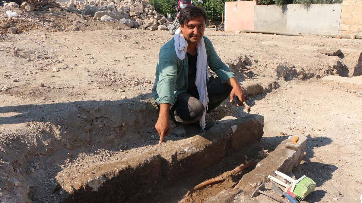 Perre Antik Kenti'nde bin yıllık iskelet bulundu