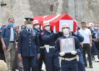 Şehit olan astsubay son yolculuğuna uğurlandı